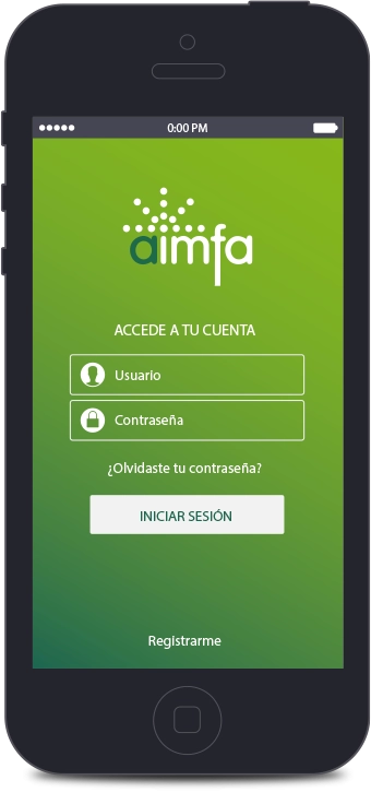 Login aplicación de AIMFA