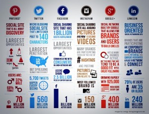Infografía: Las redes sociales en un solo golpe de vista