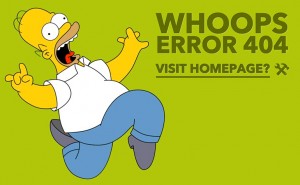 Pantalla de error 404 freak!