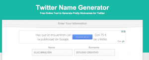 Twitter Name Generator