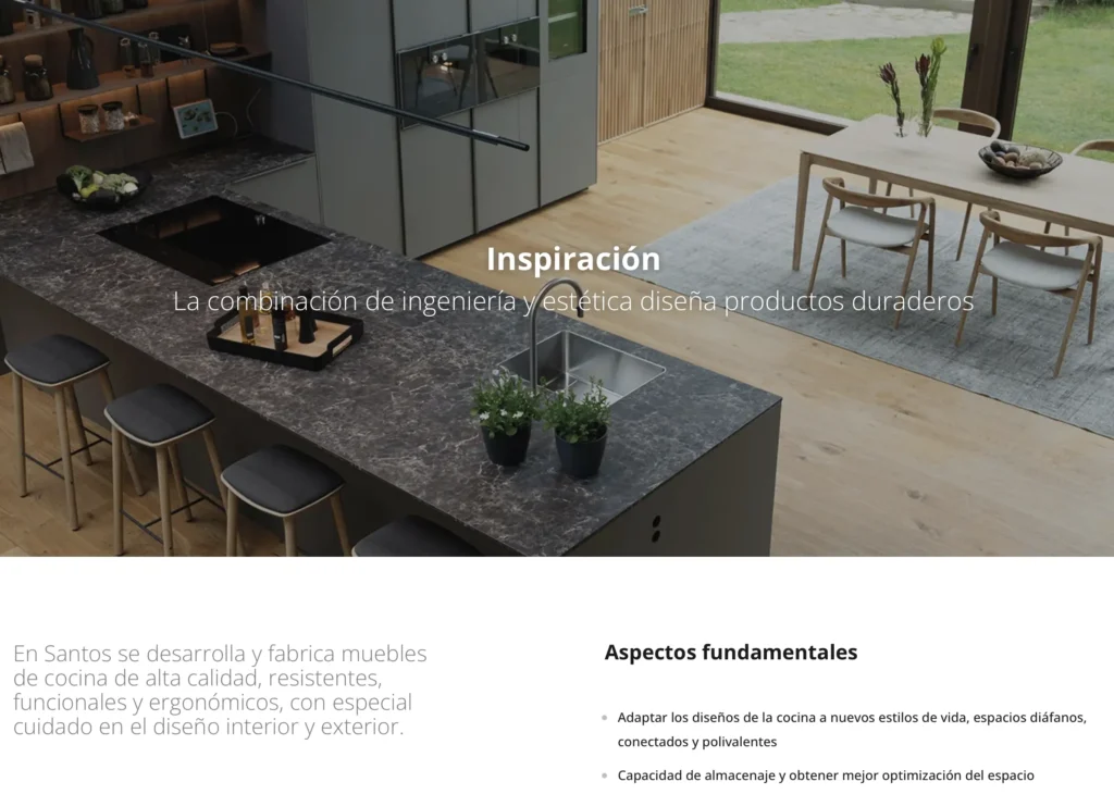 diseño web estudio de arquitectura de interiores, detalle
