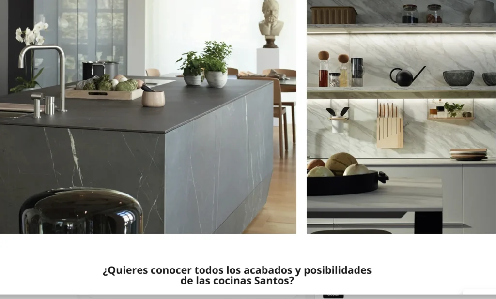Detalle de la sección de Proyectos.